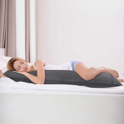 PiccoCasa Soft Cotton Body Zipper Closure 20"x 55" Pillowcase 1PC - Image 2