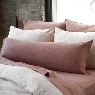 French Linen Body Pillow With Removable Sham | BOKSER HOME - Image 6