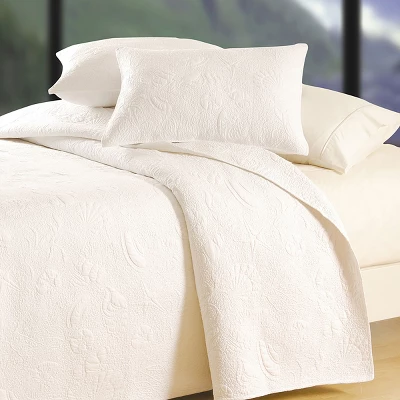 C&F Home 20" X 26" White Shell Matelasse Standard Sham - Image 2