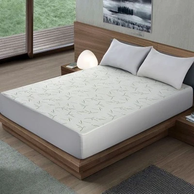 Waterproof Mattress Protector Rayon From Bamboo And Polyester By Lux Decor Collection - Image 4