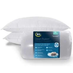2pk Down Illusion Medium Bed Pillow - Serta