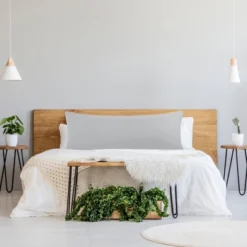 PiccoCasa Brushed Body Roll Rim Soft Breathable Delicate Piping Pillowcases With Zipper Closure