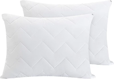 Waterguard Quilted Waterprof Cotton Top Pillow Protector Set Of 4 White - Image 3