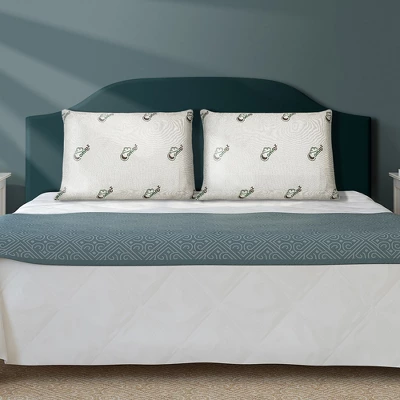 Comfez Adjusted Travel Shredded Memory Foam Pillow With Zipper And Removable Cover - White (2 Pack) - Image 5