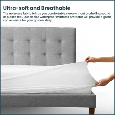 Continental Sleep Ultra Soft-Premium Zippered Mattress Protector, - Image 2