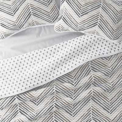 Geometric And Floral Modern Reversible Quilt And Shams Set - Becky Cameron - Image 4