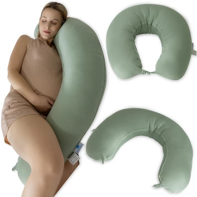 PharMeDoc Crescent Pregnancy Pillows, Maternity And Nursing Pillow For Breast Feeding - Image 2