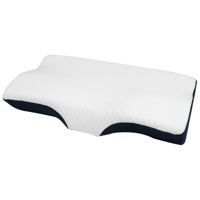 Unique Bargains 1Pcs Contour Memory Foam Pillow Cervical Neck Support Sleeping Pillows White 62x33x10cm - Image 8