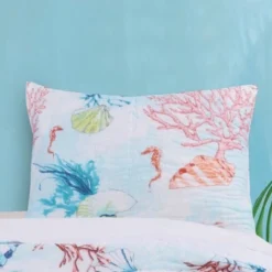 Sarasota Seahorse Print Pillow Sham Multicolor By Barefoot Bungalow