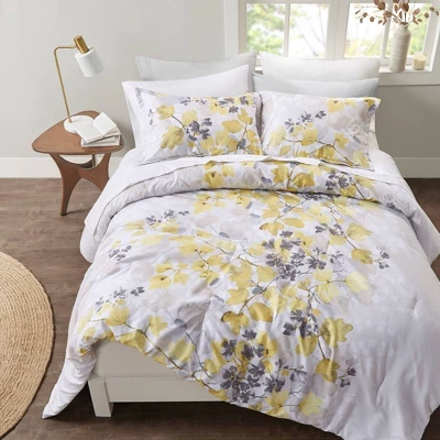 Madison Park Karissa Comforter Set With Bed Sheets Yellow - Image 6