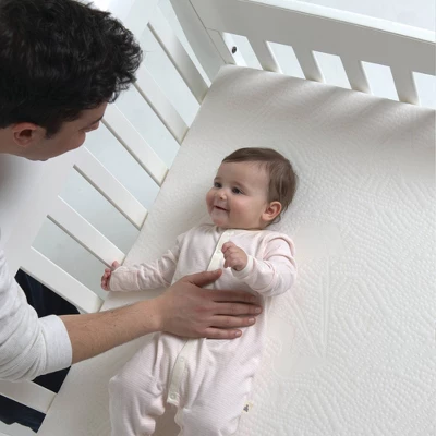 Bundle Of Dreams White Organic Cotton Zipper 5" Crib Mattress Cover - Image 7