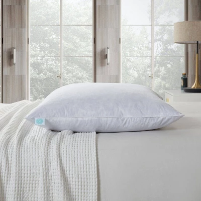 Euro 2pk Firm Feather Down Bed Pillow - Martha Stewart - Image 2
