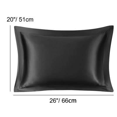 PiccoCasa Satin Silky Pillow Envelope Closure Soft Pillowcases 2 Pcs - Image 6