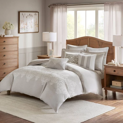 Madison Park Barely There Comforter Set Light Gray/White - Image 11