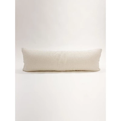 14x40 Down Alternative Cotton Waffle Weave Pillow - Anaya - Image 3