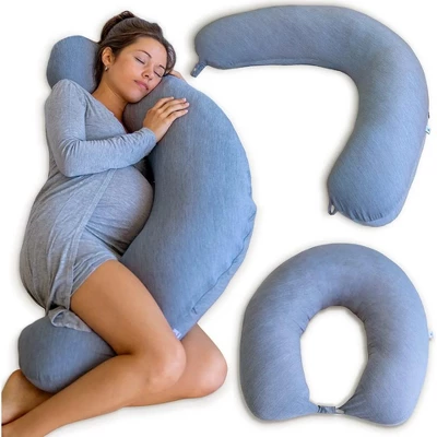 PharMeDoc Crescent Pregnancy Pillows, Maternity And Nursing Pillow For Breast Feeding
