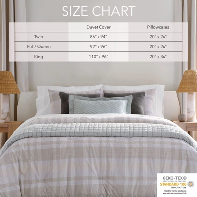 Nate Home By Nate Berkus Textured Print Duvet Cover Set - Image 3