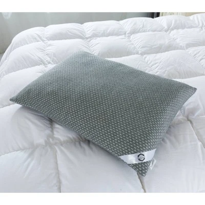 Standard 2pk Charcoal Infused Knit Bed Pillow - St. James Home - Image 2