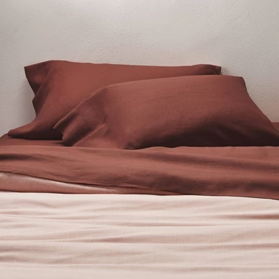 100% Washed Hemp Solid Pillowcase Set - Casaluna™