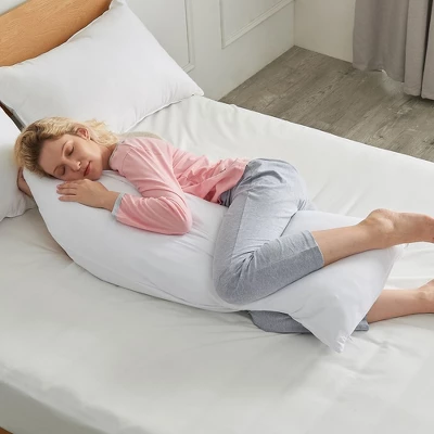 Cheer Collection Hypoallergenic Down Alternative 20" X 54" Body Pillow With Washable Cover - Image 5