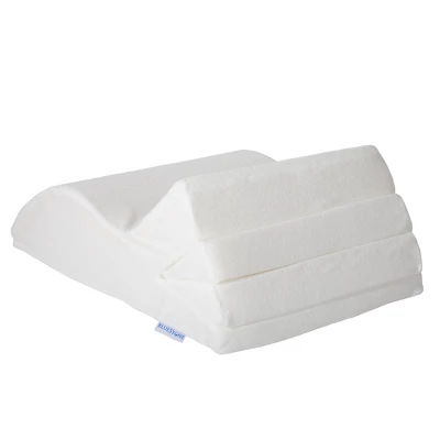 Fleming Supply Adjustable Memory Foam Leg Wedge Support Cushion With White Cover - Image 2