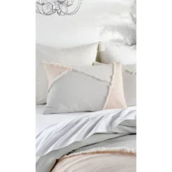 Peri Home 3pc Colorblock Fringe Comforter Set Multi-Colored