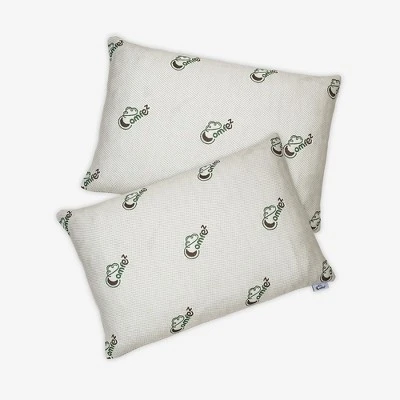 Comfez Adjusted Travel Shredded Memory Foam Pillow With Zipper And Removable Cover - White (2 Pack) - Image 7