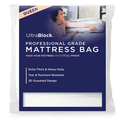 UltraBlock Mattress Bags For Moving - 6 Mil Thick Plastic Mattress Storage Bag Cover - Image 9