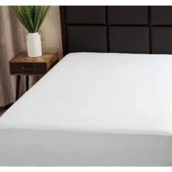 Micropuff 100% Microfiber Fitted Sheet - White