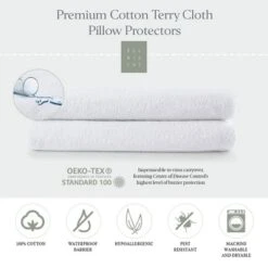 Terry Cloth Water Proof Pillow Protector