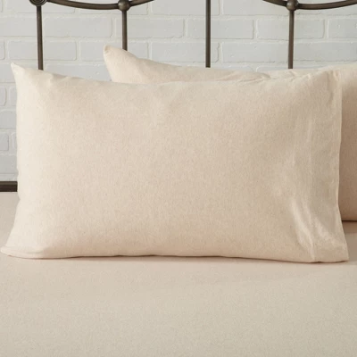 Great Bay Home Heathered Melange T-Shirt Jersey Knit Cotton Sheet Set - Image 5