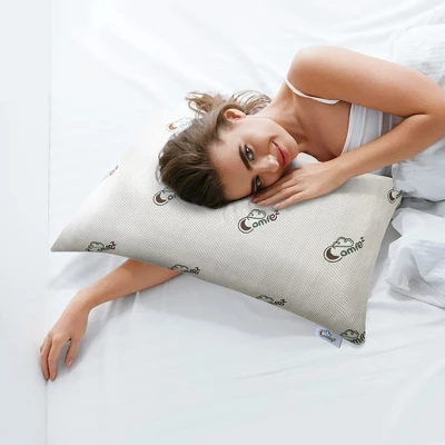 ComfEz Bamboo Pillow Covers - Zippered Pillow Protectors For Complete Protection - Super Soft, Cooling, And Breathable Fabric - (Body 20x55) 2 Pack - Image 3