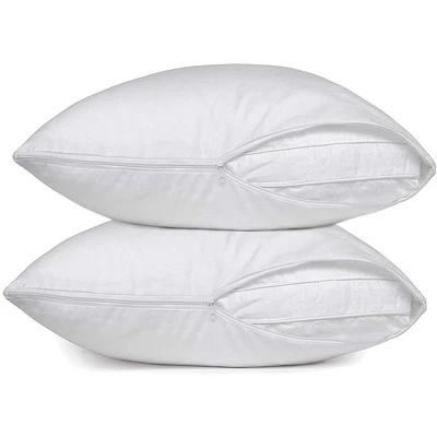 Circles Home 100% Cotton Breathable Pillow Cover With Zipper - (12 Pack) - Image 5