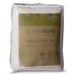 Organic Cotton Cover Allergy Protection Waterproof Mattress Pad - AllerEase