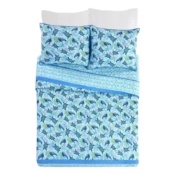 Vera Bradley Turtle Dream Quilt Bedding Set Blue