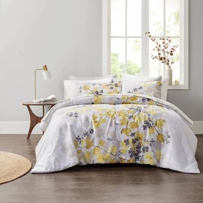 Madison Park Karissa Comforter Set With Bed Sheets Yellow