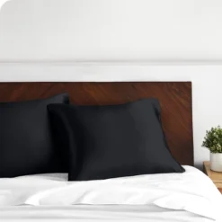 2 Pcs Satin Pillowcase Set For Hair And Skin By Bare Home