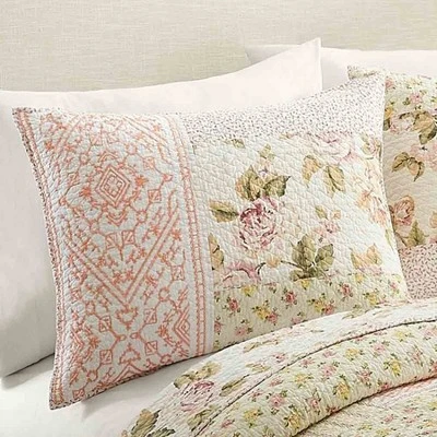 Standard Sweet Blooms Quilt Sham Pink - Mary Jane's Home