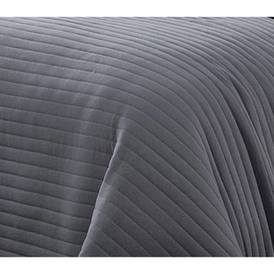 Terri Enzyme Wash Reverse To Plush Quilt & Sham Set - Geneva Home Fashion - Image 2