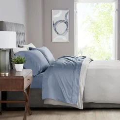 525 Thread Count Solid Cotton Blend Sheet Set