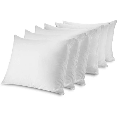 Circles Home 100% Cotton Breathable Pillow Protector With Zipper - (6 Pack) - Image 3